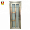 home used aluminium frame frosted tempered glass bathroom interior door